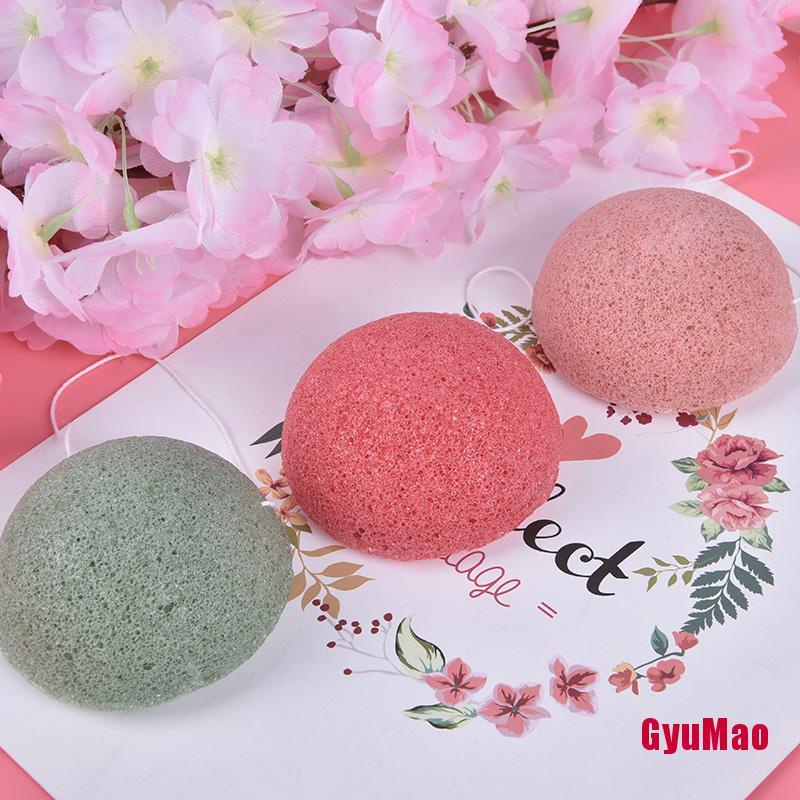 Miếng Mút Konjac Tự Nhiên Rửa Mặt Trang Điểm Tiện Dụng