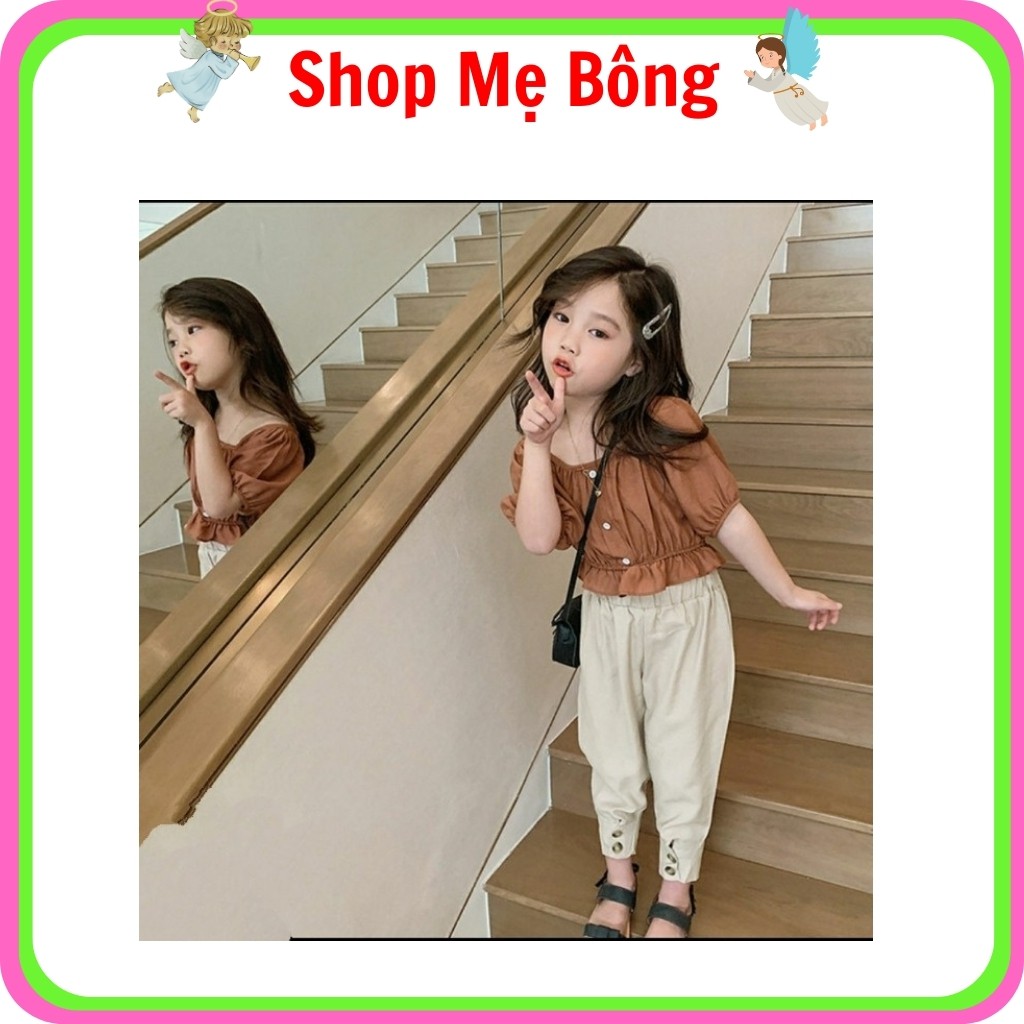 Đồ Bộ Mùa Hè Bé Gái 10-23kg – Shop Mẹ Bông Chất Đũi Mềm Mát Xinh Xắn