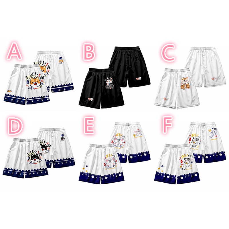 Quần short in hình chú cún shiba đáng yêu dành cho nam