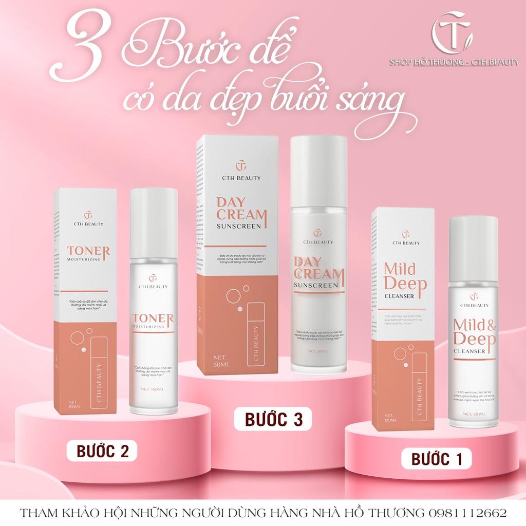 Sữa Rửa Mặt Tái Tạo Phục Hồi Dành Cho Da Mụn Nám Khô Nhờn Làm Sạch Sâu và Sáng Da CthBeauty