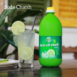 Nước cốt chanh 100A Chavi chai 1lít – Chiết xuất từ chanh tươi chất lượng, tạo vị chua tự nhiên.