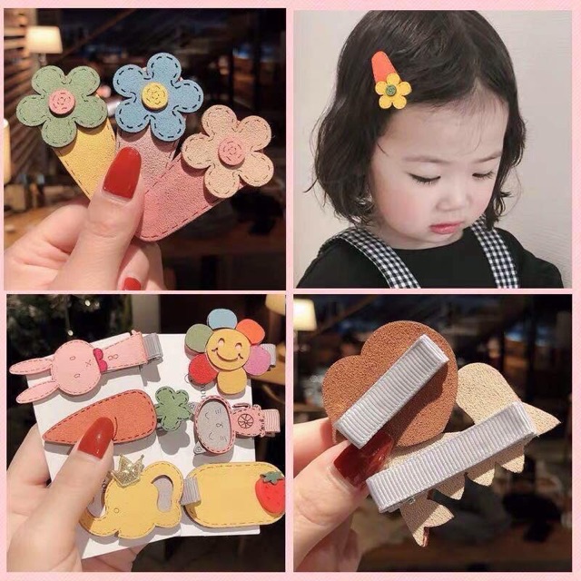 Set 5 kẹp tóc cho bé