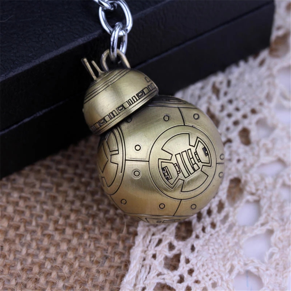 Móc Khóa Kim Loại Mặt Tròn In Hình Nhân Vật Trong Star Wars Bb8 Độc Đáo