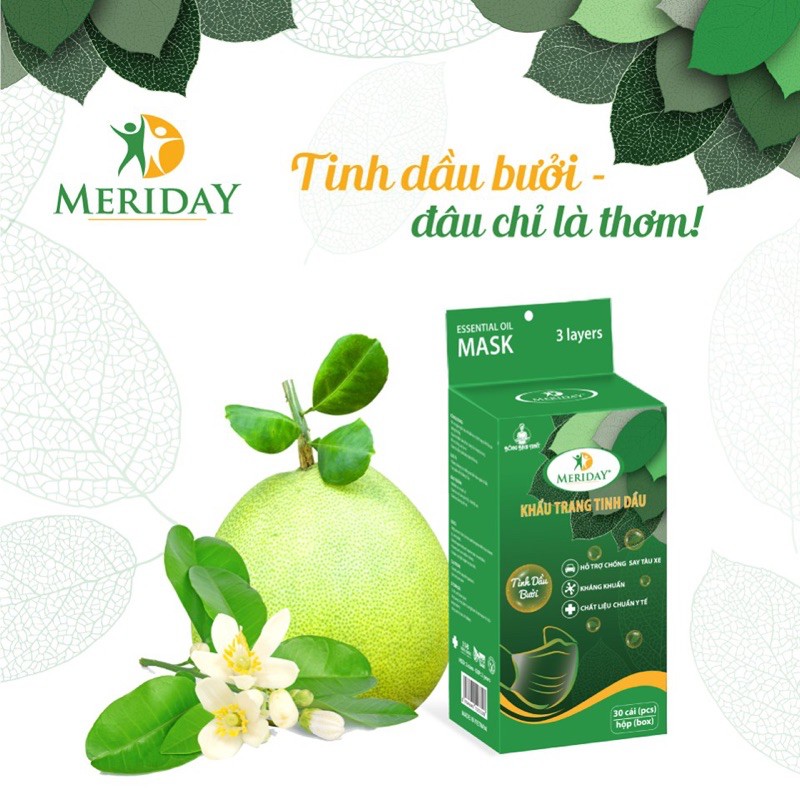 Khẩu trang bông bach tuyết tinh dầu bưởi