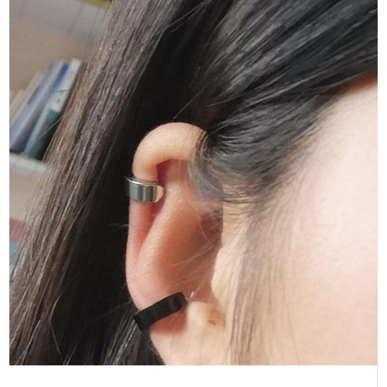 Khuyên tai kẹp vành bản dày nam nữ phong cách Unisex Hàn Quốc