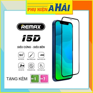 Kính cường lực iphone full màn 15D REMAX - Miếng dán màn hình  6 7 7plus x xsmax 11promax 11 12 13 pro max promax  [15D]