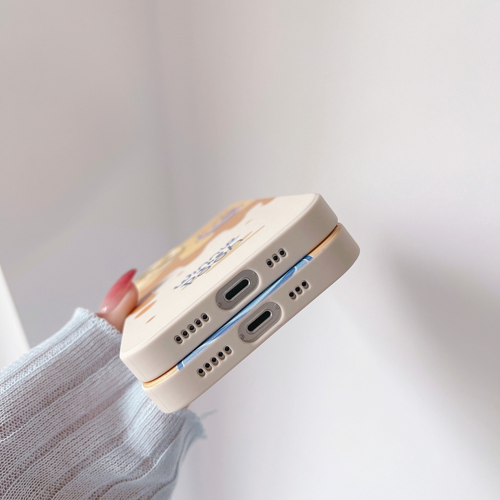 Ốp Điện Thoại In Hình Gấu Pooh Dễ Thương Cho iPhone13Pro iP12Pro XS iPhone11 13mini 13Promax 11 12 13 7p