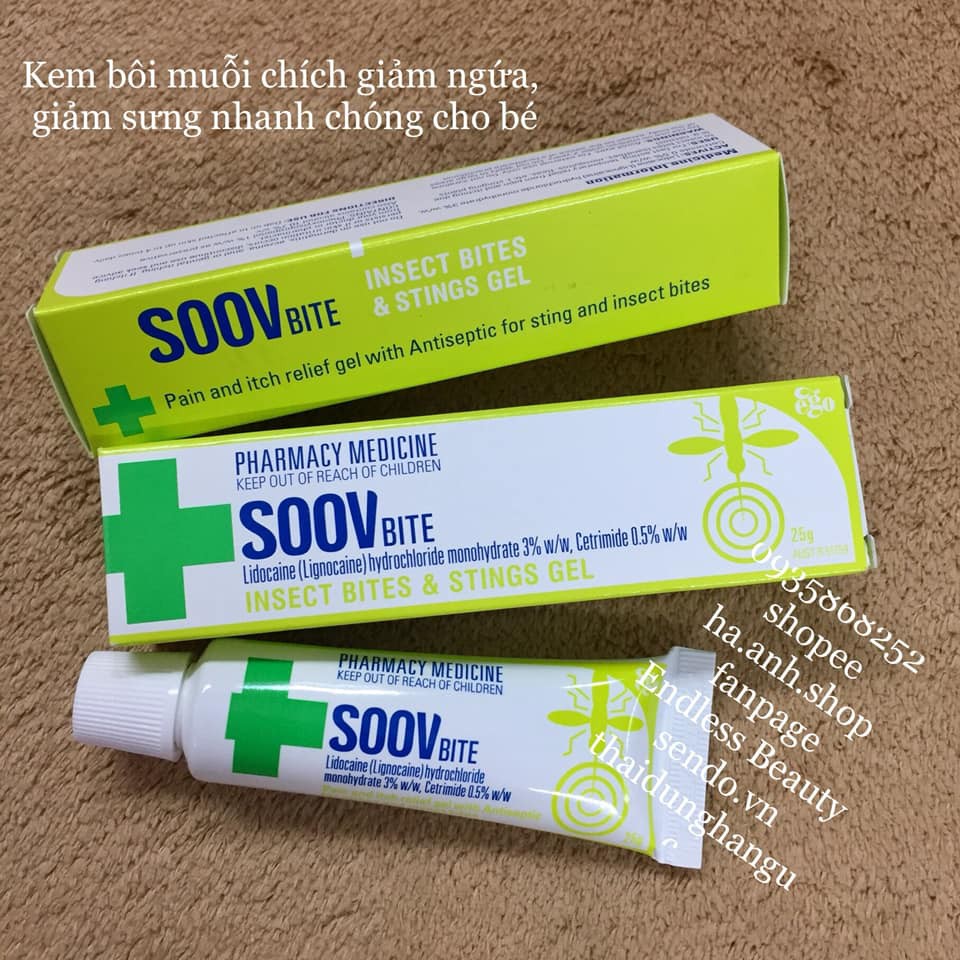 Kem Soov Trị Muỗi Đốt Và Côn Trùng Cắn mẫu mới