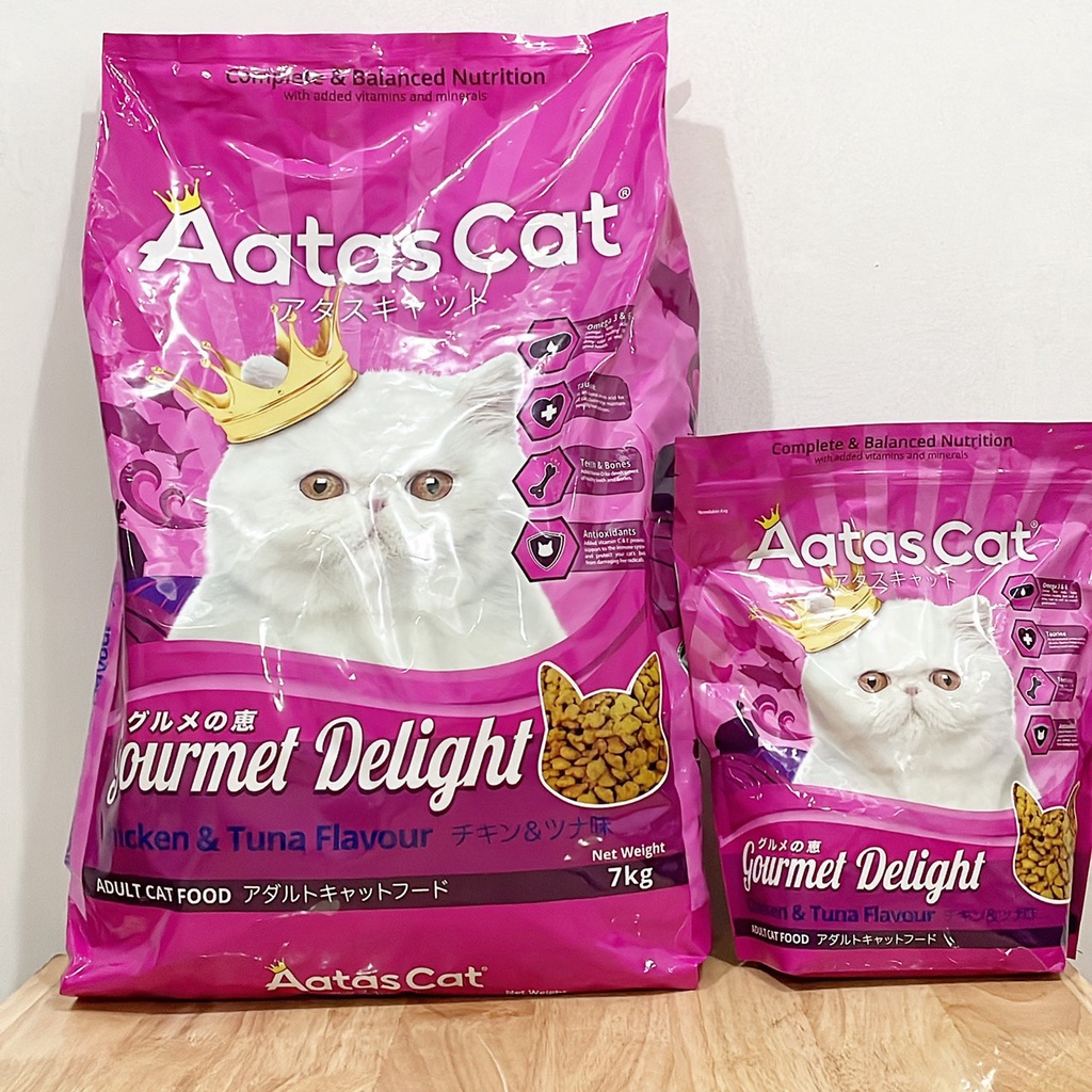 HẠT CHO MÈO AATAS CAT DELIGHT MỚI 7 KG ( 4 VỊ)