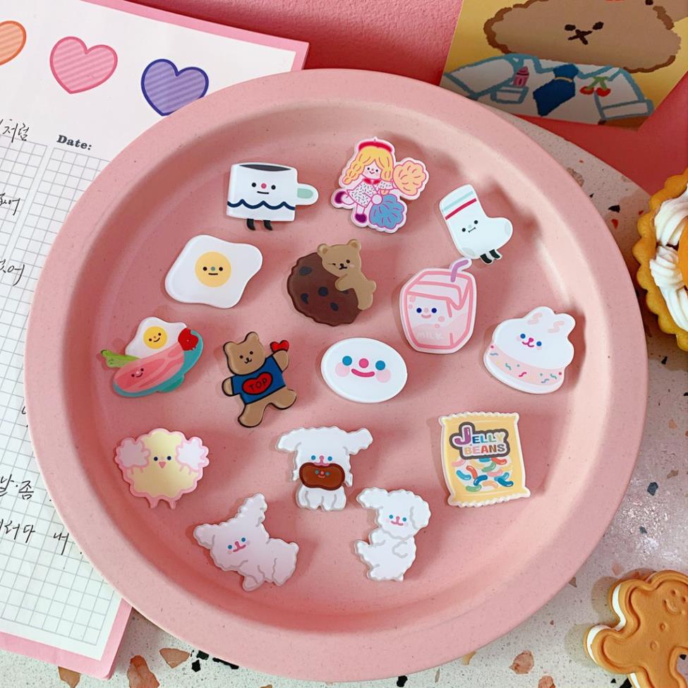 [XẢ HÀNG SHOP CHỌN MÀU NGẪU NHIÊN] Phụ kiện Sticker dễ thương cute gài ghim Balo Túi Ví trang trí sinh động Midori | BigBuy360 - bigbuy360.vn