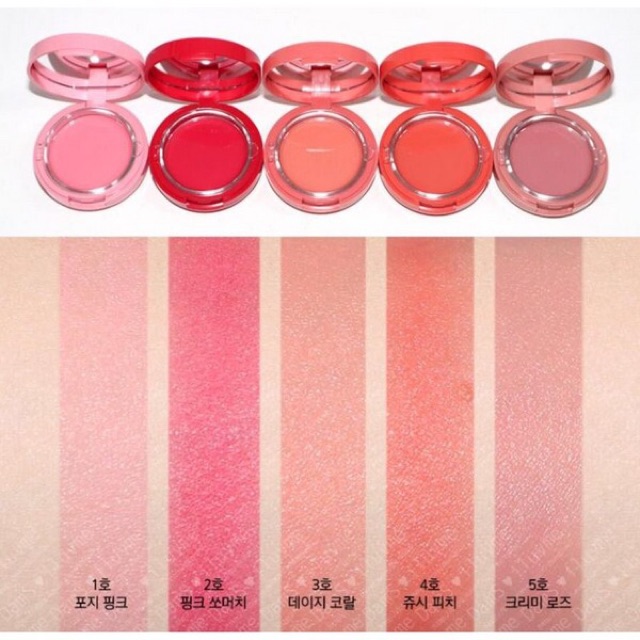 🍟🍟🍟 Má hồng dạng kem Aritaum Sugarball Cushion Cheek Color