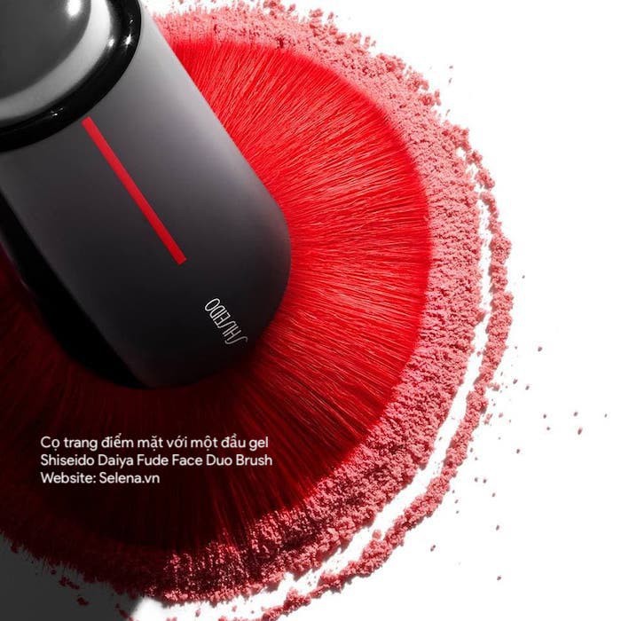 [CHÍNH HÃNG] Cọ trang điểm mặt với một đầu gel Shiseido Daiya Fude Face Duo Brush