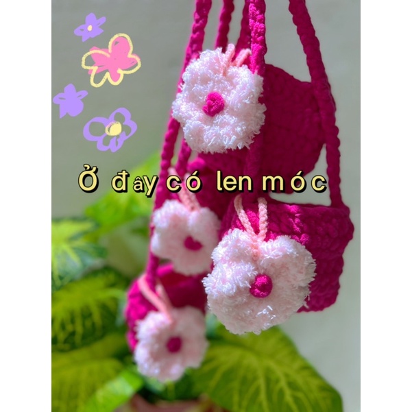 Túi Len Nhung  túi Len móc . làm theo yêu cầu