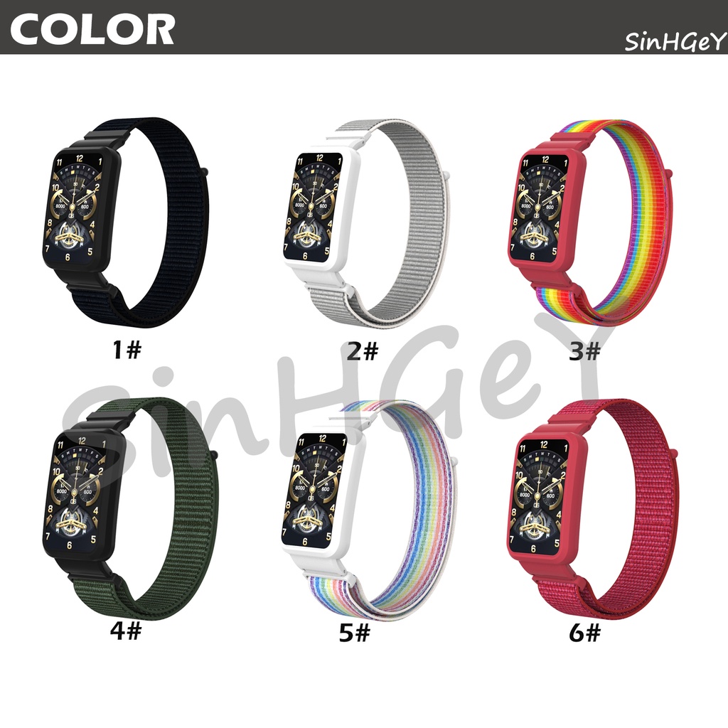 Dây Đeo Nylon Khóa Dán Nam Châm Cho Đồng Hồ Thông Minh Xiaomi Mi Band 7 Pro / 7Pro