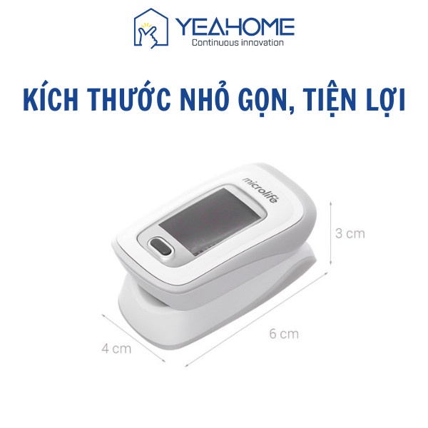 Máy SPO2 Đo Nồng Độ Oxy Máu Microlife OXY200 Chính Hãng, Độ Chuẩn Xác Cao, Chứng Nhận FDA Hoa Kỳ - Yeahome Care