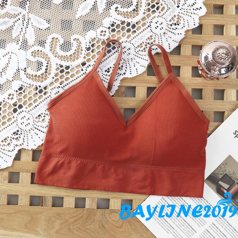 Áo ngực kèm mút có thể tháo rời và dây đai đan chéo mặt lưng phong cách quyến rũ thoáng khí thời trang thể thao cho nữ