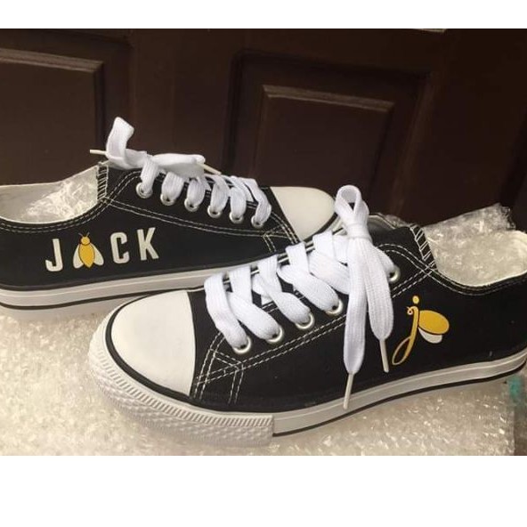 Giày Jack 🎁 FREESHIP 🎁 Giảm Ngay 10k Khi Nhập [ GIAY JACK ] - Giày Cổ Thấp Jack Đóm in theo yêu cầu có bảo hành