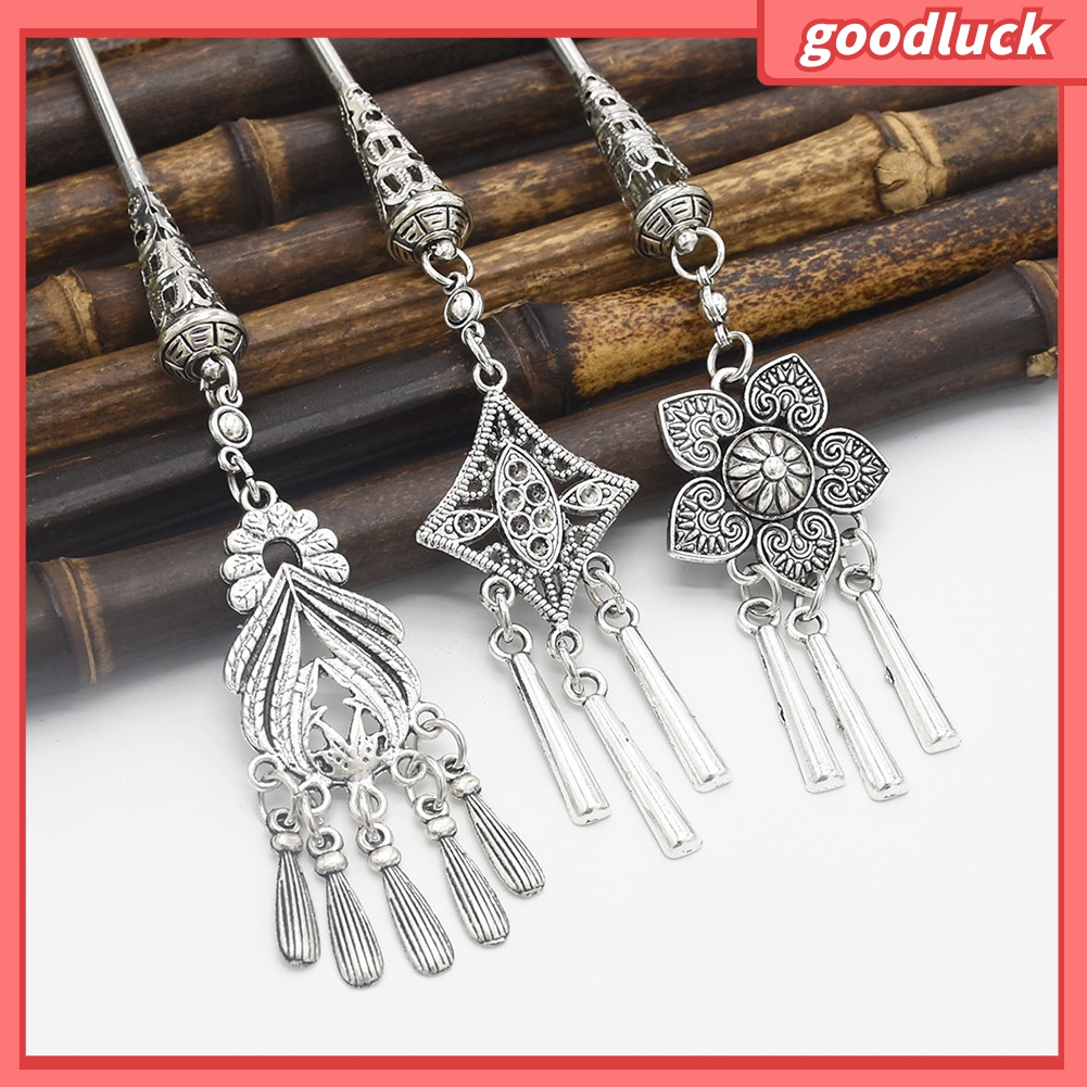 Trâm Cài Tóc Đính Hoa Và Tua Rua Phong Cách Cổ Điển