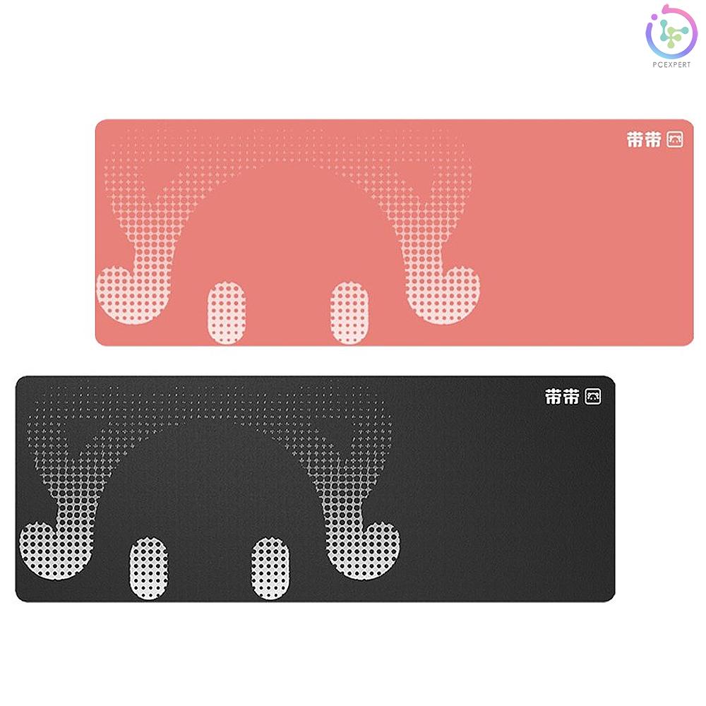 DaiDai STP006 Ultra-large Size Thickened Gaming Office Mouse Pad Anti-slip Wear-resistant Desk Pad Smooth Movement 800*300mm Pink