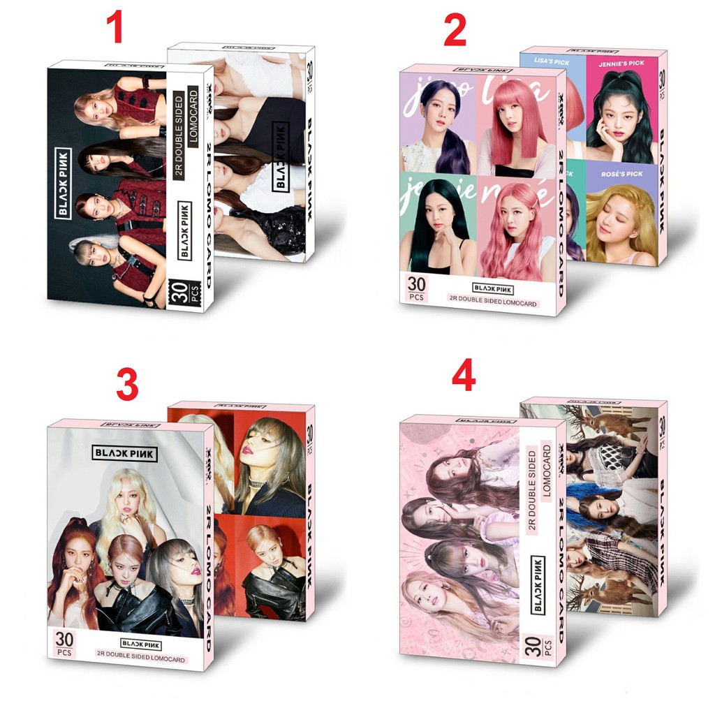 Lomo card Blackpink 30 thẻ ảnh nhóm nhạc Kpop Blackpink