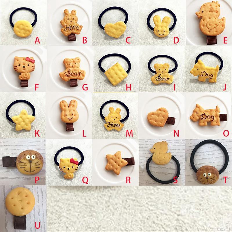 Kẹp tóc hình bánh quy cho bé gái