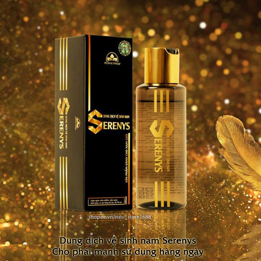 Dung dịch vệ sinh nam Serenys 100ml giúp khử mùi hôi, làm sạch da vùng kín, được phái mạnh Việt tin dùng - NASI Store