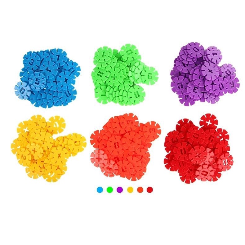 Hộp đồ chơi ghép hình nhựa 400 chi tiết hình hoa cho bé sáng tạo hình khối từ 3 tuổi