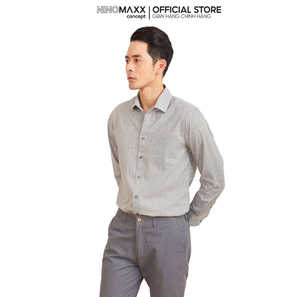 N&amp;M CLUB Áo Sơ Mi Nam Tay Dài chất liệu Bamboo cotton 2105037