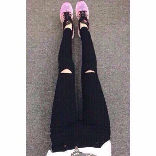Quần skinny rách gối