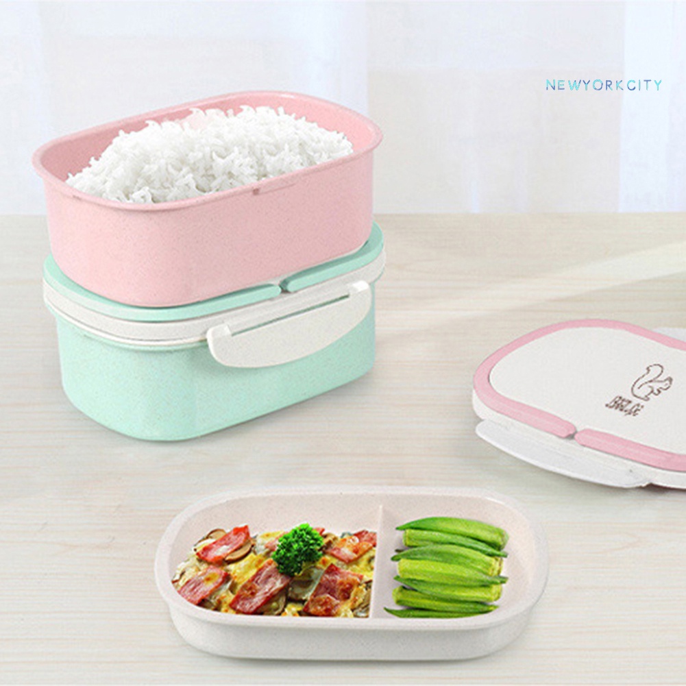 Hộp cơm Giữ Nhiệt Hai Lớp Bằng Nhựa