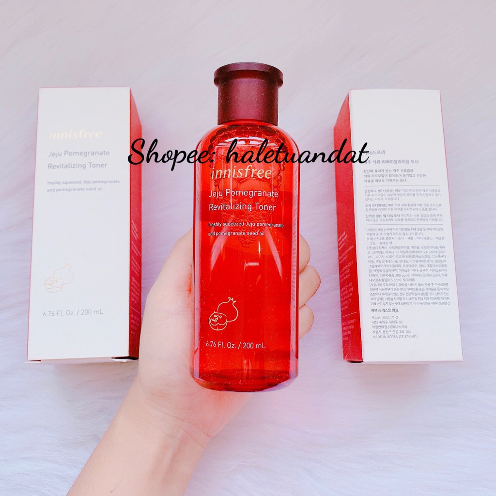 Nước hoa hồng Lựu Innisfree Jeju Pomegranate Revitalizing Toner (200ml)