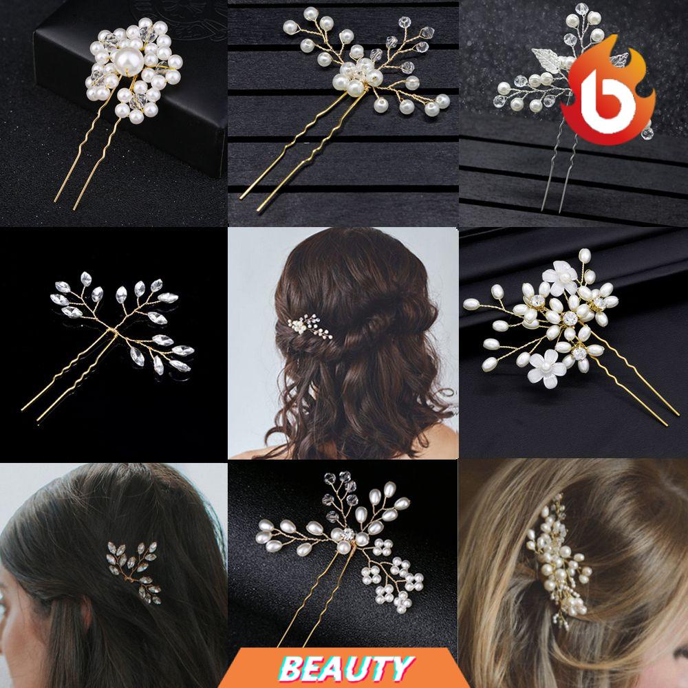 Trâm cài tóc đính hạt ngọc trai nhân tạo xinh xắn thời trang