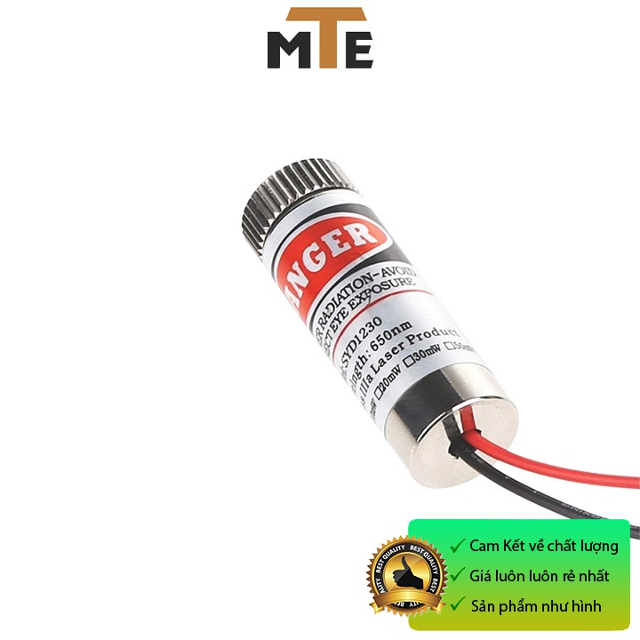 Đầu phát tia laze DÒNG KẺ 3-5V 5MW - Module laser sáng đỏ vạch ngang 12mm có điều chỉnh tiêu cự