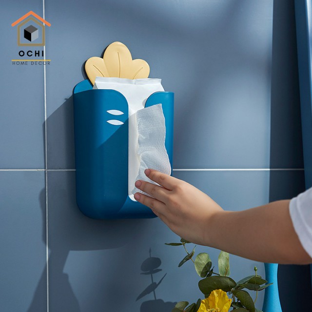 [LOẠI ĐẸP]Hộp Đựng Khăn Giấy Dán Tường Đa Năng, Tiện Ích Nhiều Màu Mắc