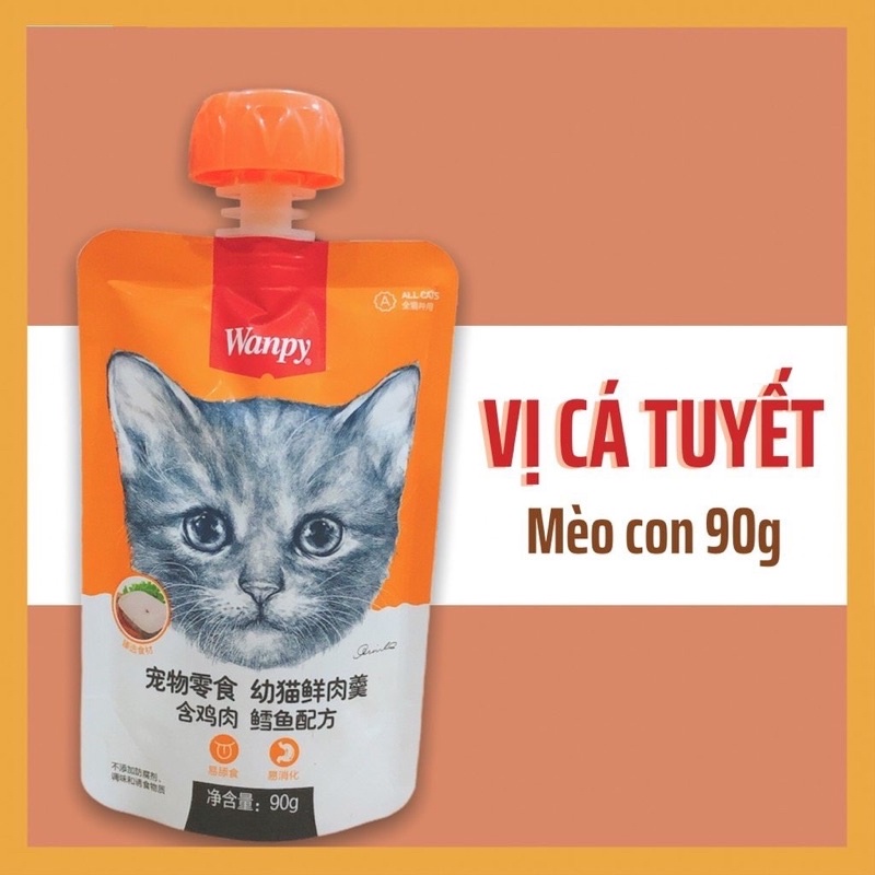 PATE WANPY NẮP VẶN 90G DÀNH CHO MÈO - HAYUMI PETSHOP