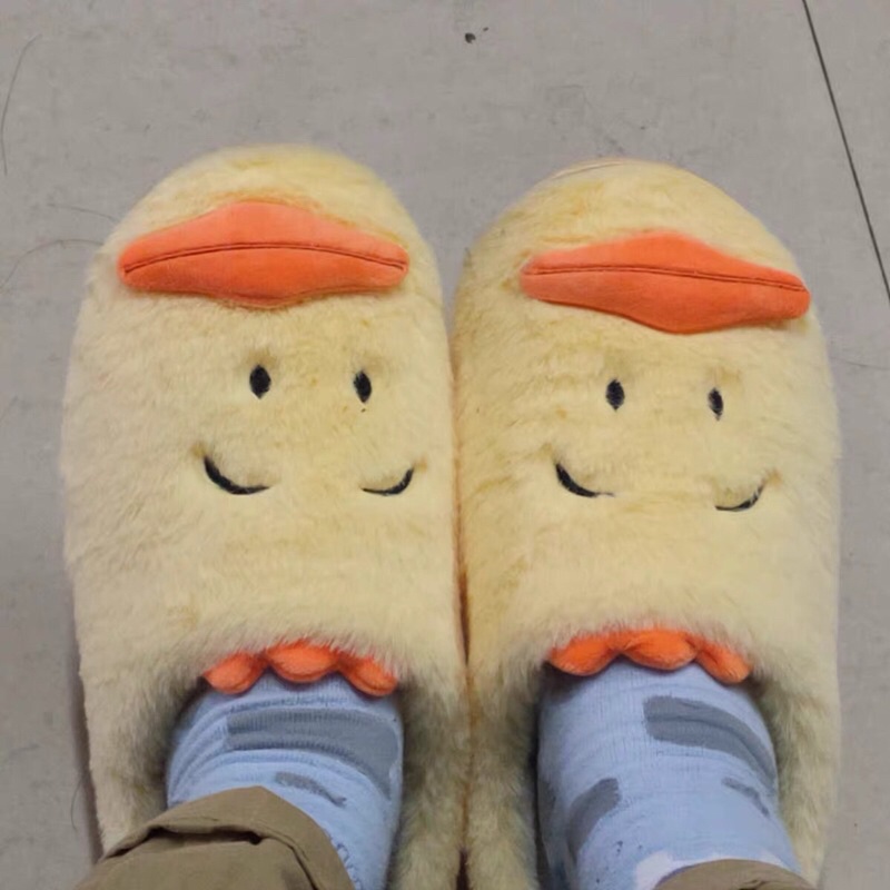 Dép bông đi trong nhà hình con vịt cute kèm ảnh thật