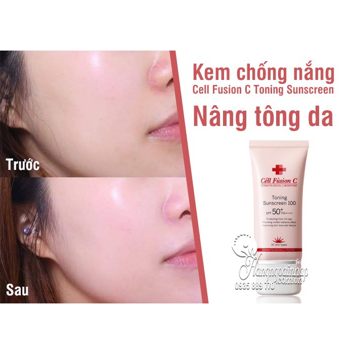 Kem chống nắng Cell Fusion C Laser / Clear / Toning Suncreen SPF 50  PA++++