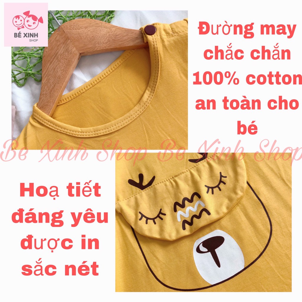 Đồ bộ cho bé trai bé gái Kwoo [Giá sập sàn] Bộ cộc tay cho bé trai gái chất liệu thun lạnh mịn và mát bộ hè TÚI THÚ