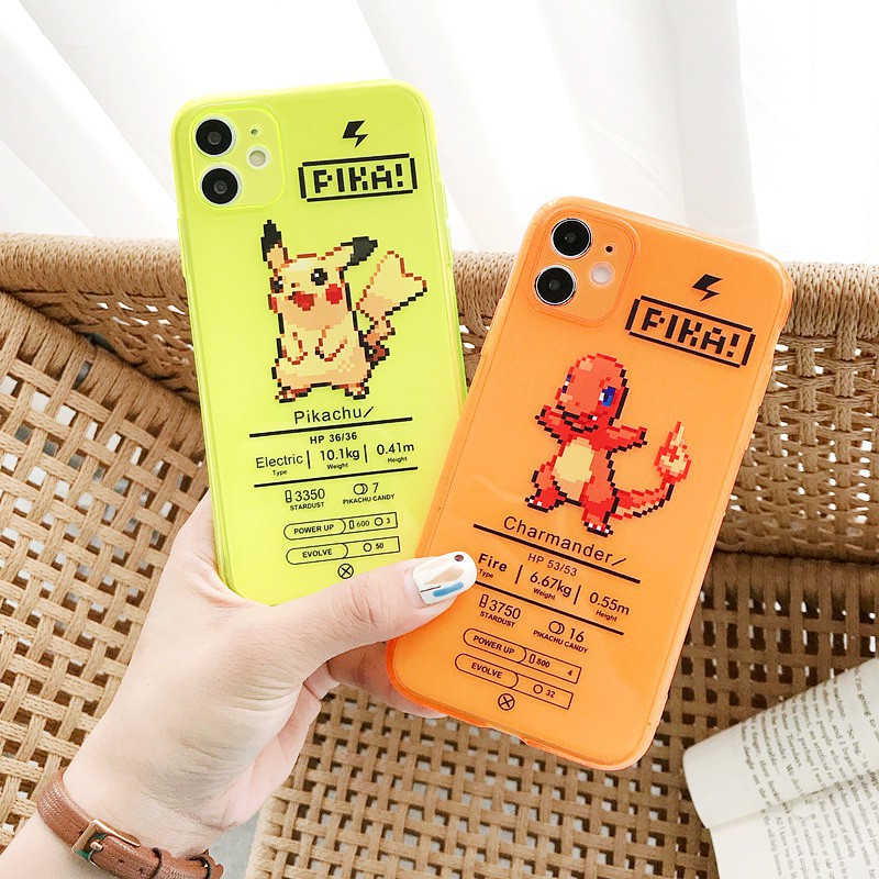 Ốp lưng iphone Pikachu Pika neon dẻo mềm 5/5s/6/6plus/6s/6splus/7/7plus/8/8plus/x/xr/xs/11/12/pro/max/plus/promax | BigBuy360 - bigbuy360.vn