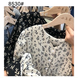 Đầm vintage ulzzang : trắng - đen