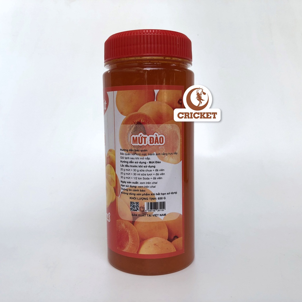 Mứt Sinh Tố Vina Mứt trái cây - Hũ 650g - Làm bánh, thêm vị cho các loại thức uống