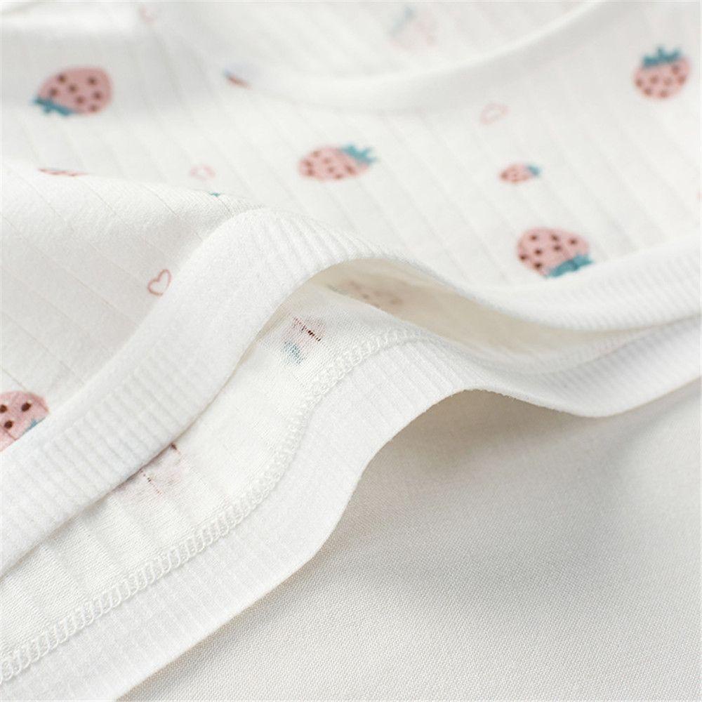 JUNE Quần Lót In Hình Gấu Và Dâu Tây Dễ Thương Cho Nữ