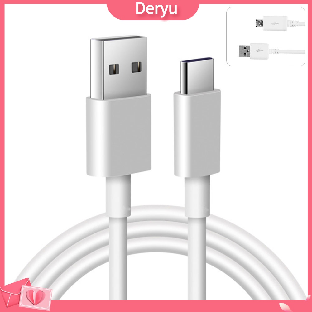 Dây cáp sạc nhanh Micro USB/Type C dài 1m tiện dụng dành cho điện thoại Android XIAOMI