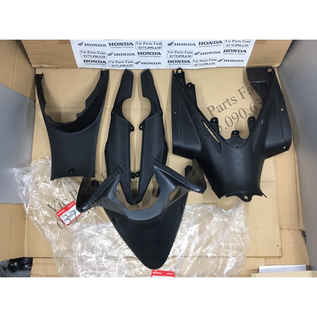 Combo 5 món nhựa nhám Wave S110 , hàng Honda mới 100%
