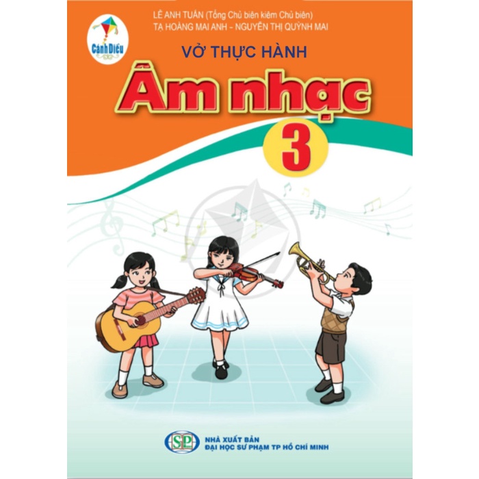 Sách - Vở thực hành Âm Nhạc 3 CD (Mới) và 2 tập giấy kiểm tra cấp 1 (vỏ vàng)