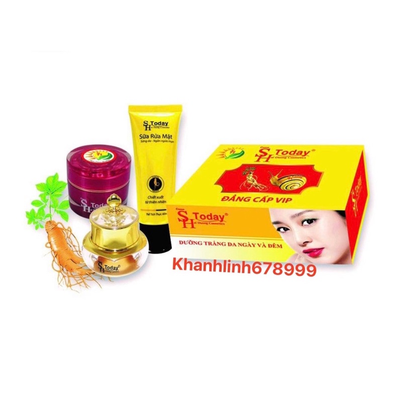 Sh today bộ 3 đẳng cấp víp dưỡng trắng da ngày và đêm