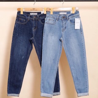 Quần jean boyfriend xước ZARA