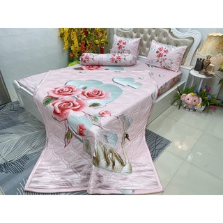 Drap thun lạnh 5D cao cấp ( 4 màu)