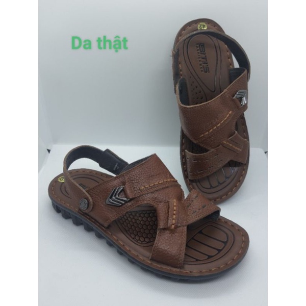 Dép sandal da nam Cao cấp - da thật (size 41,42)