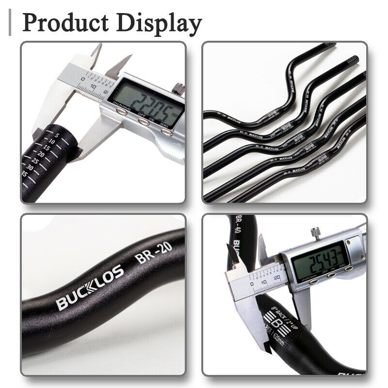 Xe đạp leo núi BUCKLOS Tay lái 31,8mm BMX Nhôm 720 / 780mm Riser Bar Phụ tùng xe đạp